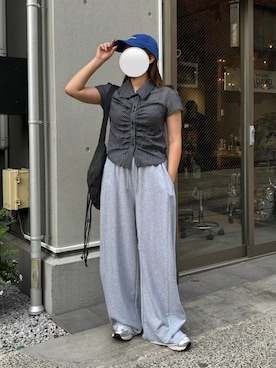 「ABYS（アビス）のアイテム」を使った、Hinaさん（レディース・158cm）の夏コーディネート