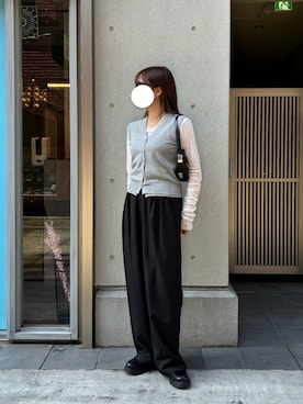 「ABYS（アビス）のアイテム」を使った、Hinaさん（レディース・158cm）の春コーディネート