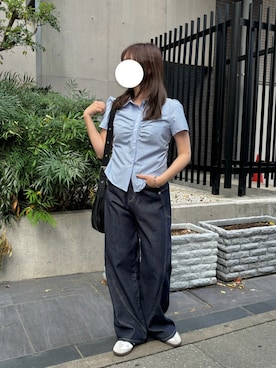 「UNE MANSION（ユヌマンション）のアイテム」を使った、Hinaさん（レディース・158cm）の春コーディネート