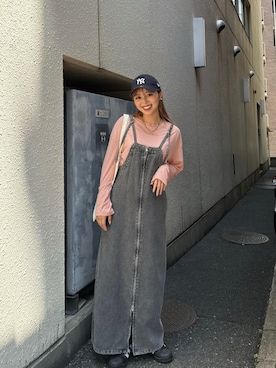 「ABYS（アビス）のアイテム」を使った、Hinaさん（レディース・158cm）の夏コーディネート