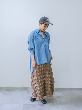 「158cm」｜DOLLUPOOPS_TEVALTさん（レディース・158cm）の夏コーディネート