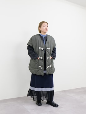 「DOLLUPOOPS（ドールアップウップス）のアイテム」を使った、DOLLUPOOPS_TEVALTさん（レディース・158cm）の冬コーディネート