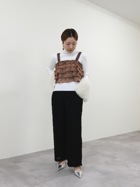 「アイテム（その他トップス）」を使った、DOLLUPOOPS_TEVALTさん（レディース・158cm）の秋コーディネート