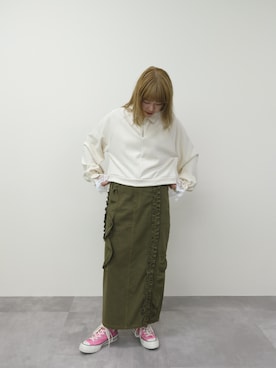 「アイテム（ジャージ）」を使った、DOLLUPOOPS_TEVALTさん（レディース・158cm）の秋コーディネート