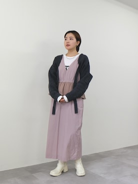 「DOLLUPOOPS（ドールアップウップス）のアイテム」を使った、DOLLUPOOPS_TEVALTさん（レディース・158cm）の冬コーディネート