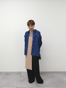 「アイテム（つなぎ/オールインワン）」を使った、DOLLUPOOPS_TEVALTさん（レディース・158cm）の秋コーディネート
