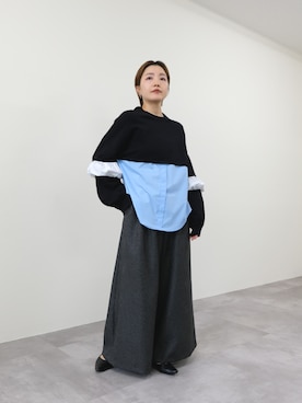 「ワイドシルエット」｜DOLLUPOOPS_TEVALTさん（レディース・158cm）の秋コーディネート