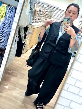 「LAKOLE（ラコレ）のアイテム（パンツ）」を使った、真波(Manami)さん（レディース・153cm）の夏コーディネート