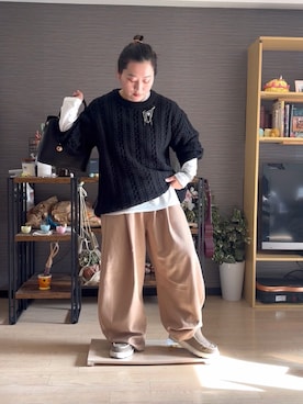 「PAGEBOY（ページボーイ）のアイテム」を使った、真波(Manami)さん（骨格ストレート・レディース・153cm）の冬コーディネート