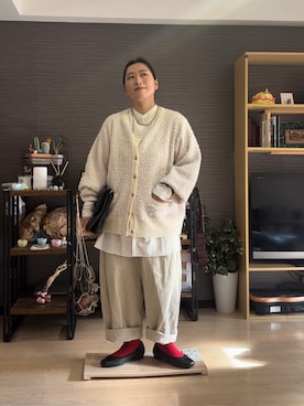 「H&M（エイチ・アンド・エム）のアイテム」を使った、真波(Manami)さん（骨格ストレート・レディース・153cm）の冬コーディネート