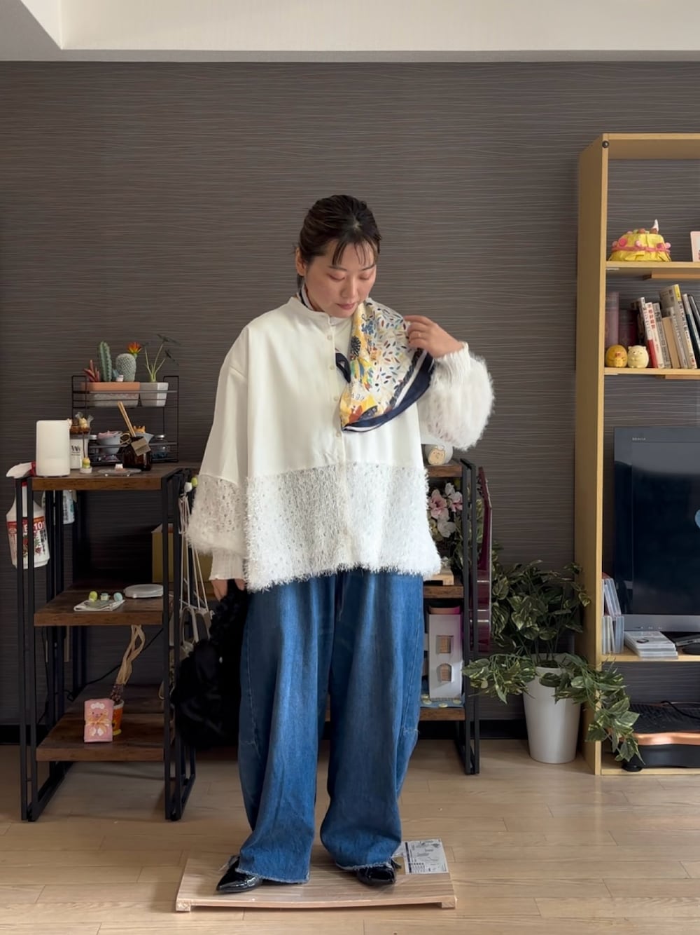 niko and（ニコアンド）の「イージーコクーンデニム2