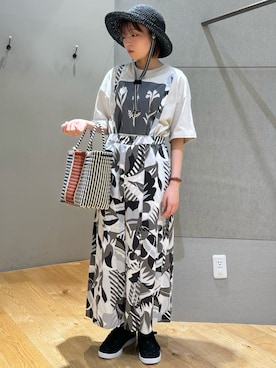 「FRAPBOIS」｜「アイテム（その他シューズ）」を使った、hokazonoさん（レディース・156cm）の春コーディネート