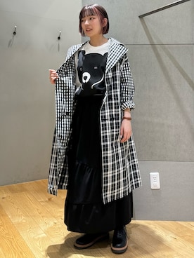「FRAPBOIS」｜「アイテム（トレンチコート）」を使った、hokazonoさん（レディース・156cm）の春コーディネート