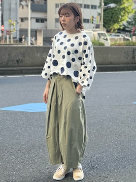 「Lee」｜「アイテム（その他シューズ）」を使った、hokazonoさん（レディース・156cm）の春コーディネート