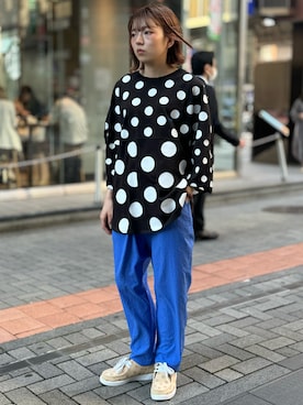 「Lee」｜「アイテム（その他シューズ）」を使った、hokazonoさん（レディース・156cm）の春コーディネート