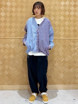 「FRAPBOIS」｜「アイテム（その他シューズ）」を使った、hokazonoさん（レディース・156cm）の春コーディネート
