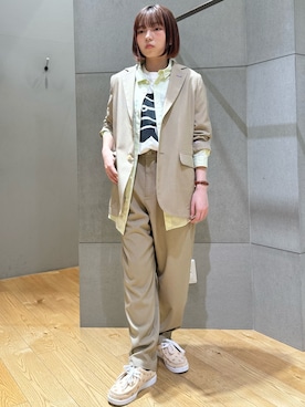「FRAPBOIS」｜「アイテム（その他シューズ）」を使った、hokazonoさん（レディース・156cm）の春コーディネート