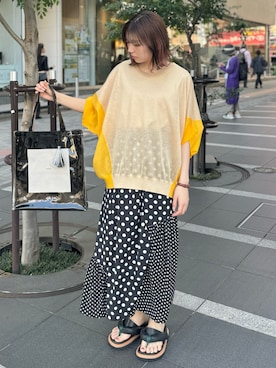 「FRAPBOIS」｜「アイテム（その他）」を使った、hokazonoさん（レディース・156cm）の夏コーディネート