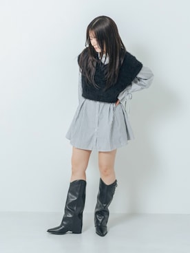 「Heather（ヘザー）のアイテム」を使った、hanaさん（レディース・158cm）の秋コーディネート