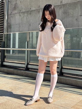 Chico（チコ）の「ポンチレイヤードシアースカート（スカート）」 - WEAR