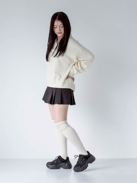 「one after another NICE CLAUP（ワンアフターアナザーナイスクラップ）のアイテム」を使った、hanaさん（骨格ウェーブ・レディース・158cm）の秋コーディネート