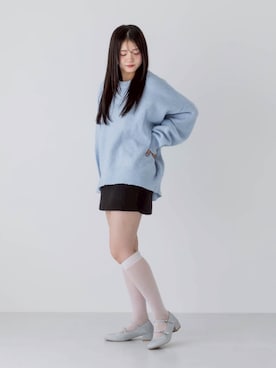 「アイテム（レッグウェア）」を使った、hanaさん（レディース・158cm）の秋コーディネート