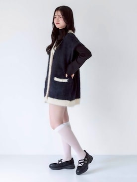 「靴下屋（クツシタヤ）のアイテム」を使った、hanaさん（レディース・158cm）の夏コーディネート