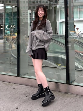 「EVOL(EVOL)」｜「アイテム（ブーツ）」を使った、hanaさん（レディース・158cm）の秋コーディネート