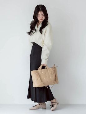 「アイテム（パンプス）」を使った、hanaさん（レディース・158cm）の秋コーディネート