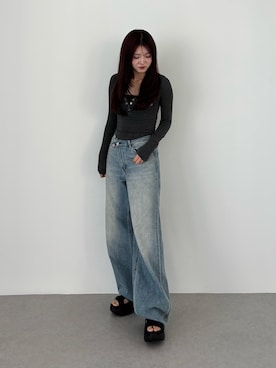 「MOUSSY（マウジー）のアイテム」を使った、hanaさん（レディース・158cm）の夏コーディネート