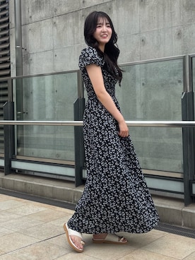 「one after another NICE CLAUP（ワンアフターアナザーナイスクラップ）のアイテム」を使った、hanaさん（レディース・158cm）の夏コーディネート