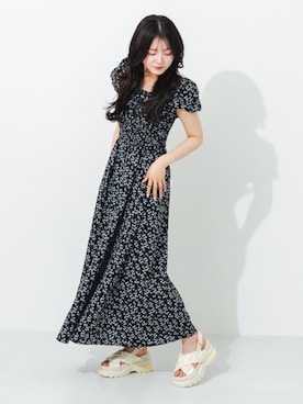 「one after another NICE CLAUP（ワンアフターアナザーナイスクラップ）のアイテム」を使った、hanaさん（レディース・158cm）の夏コーディネート
