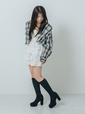「アイテム（キャミソール）」を使った、hanaさん（レディース・158cm）の秋コーディネート