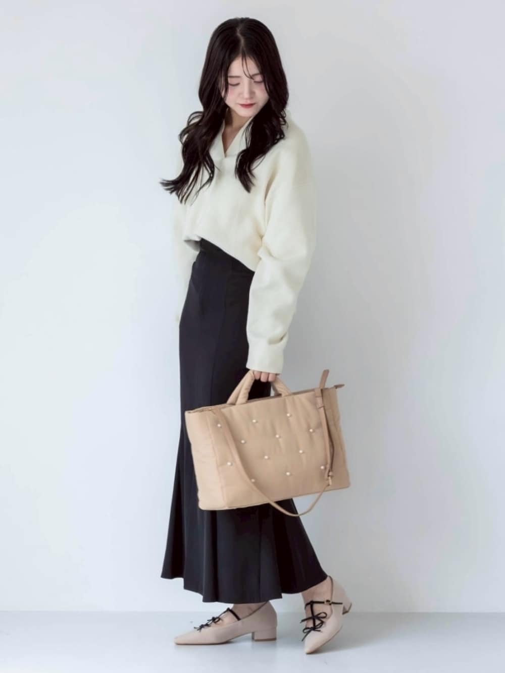 evol shihoコラボ パールバッグ 楽天市場】EVOL 【撥水・A4/PC対応】EVOL×shiho コラボパール