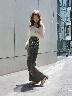 「EVOL(EVOL)」｜「アイテム（キャミソール）」を使った、hanaさん（レディース・158cm）の春コーディネート