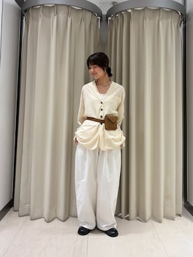 「アイテム（その他アウター）」を使った、ナガタエリさん（レディース・158cm）の秋コーディネート