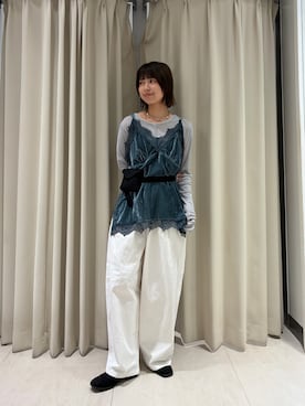 「KBF（ケイビーエフ）のアイテム（その他シューズ）」を使った、ナガタエリさん（レディース・158cm）の秋コーディネート