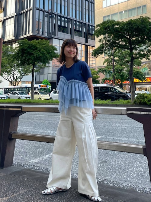 アシメフリルドッキングTEE