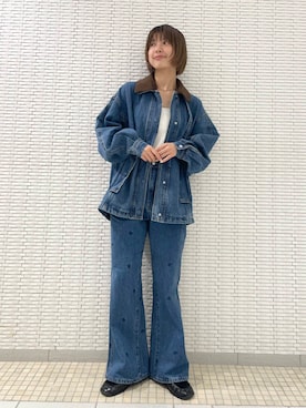 「アイテム（ブルゾン）」を使った、erieri1002さん（レディース・158cm）の夏コーディネート