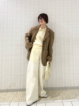 「アイテム（その他アウター）」を使った、ナガタエリさん（レディース・158cm・20代）の秋コーディネート