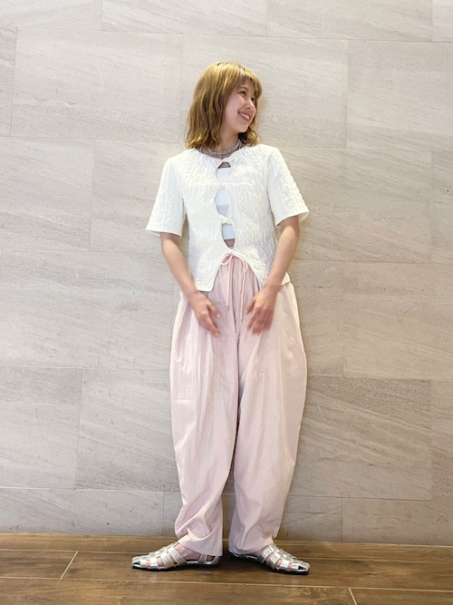 セール】2WAYケーブルジャカードトップス（Tシャツ/カットソー