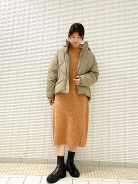 「定番スタイル」｜ナガタエリさん（レディース・158cm）の冬コーディネート