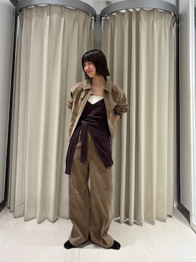 「KBF（ケイビーエフ）のアイテム（その他シューズ）」を使った、ナガタエリさん（レディース・158cm）の秋コーディネート