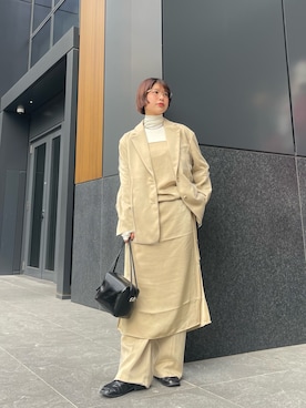 「アイテム（その他アウター）」を使った、ナガタエリさん（レディース・158cm・20代）の冬コーディネート