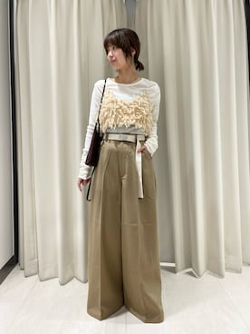 「アイテム（その他トップス）」を使った、ナガタエリさん（レディース・158cm）の秋コーディネート