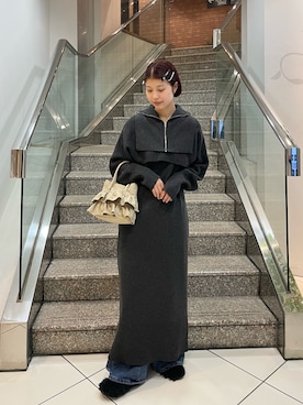 「アイテム（その他シューズ）」を使った、ナガタエリさん（レディース・158cm・20代）の冬コーディネート