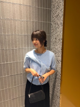 「KBF（ケイビーエフ）のアイテム（スカート）」を使った、ナガタエリさん（レディース・158cm）の秋コーディネート