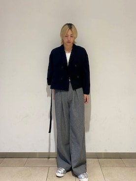 「アイテム（セットアップ）」を使った、daikiさん（メンズ・173cm）の秋コーディネート