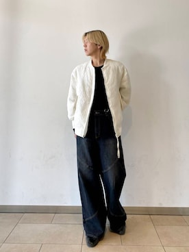 「アイテム（MA-1）」を使った、daikiさん（メンズ・173cm）の冬コーディネート
