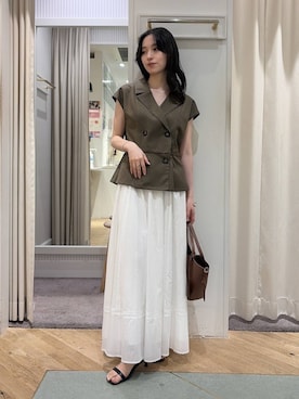 「Andemiu（アンデミュウ）のアイテム」を使った、YUさん（レディース・153cm）の夏コーディネート